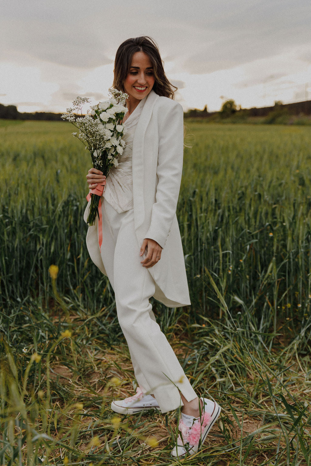 Chaqueta blanca para ser tú misma el día de tu boda